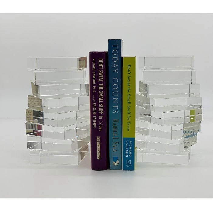 商品Tizo|Design Crystal Glass Twisted Book End, Pair,价格¥1760,第2张图片详细描述
