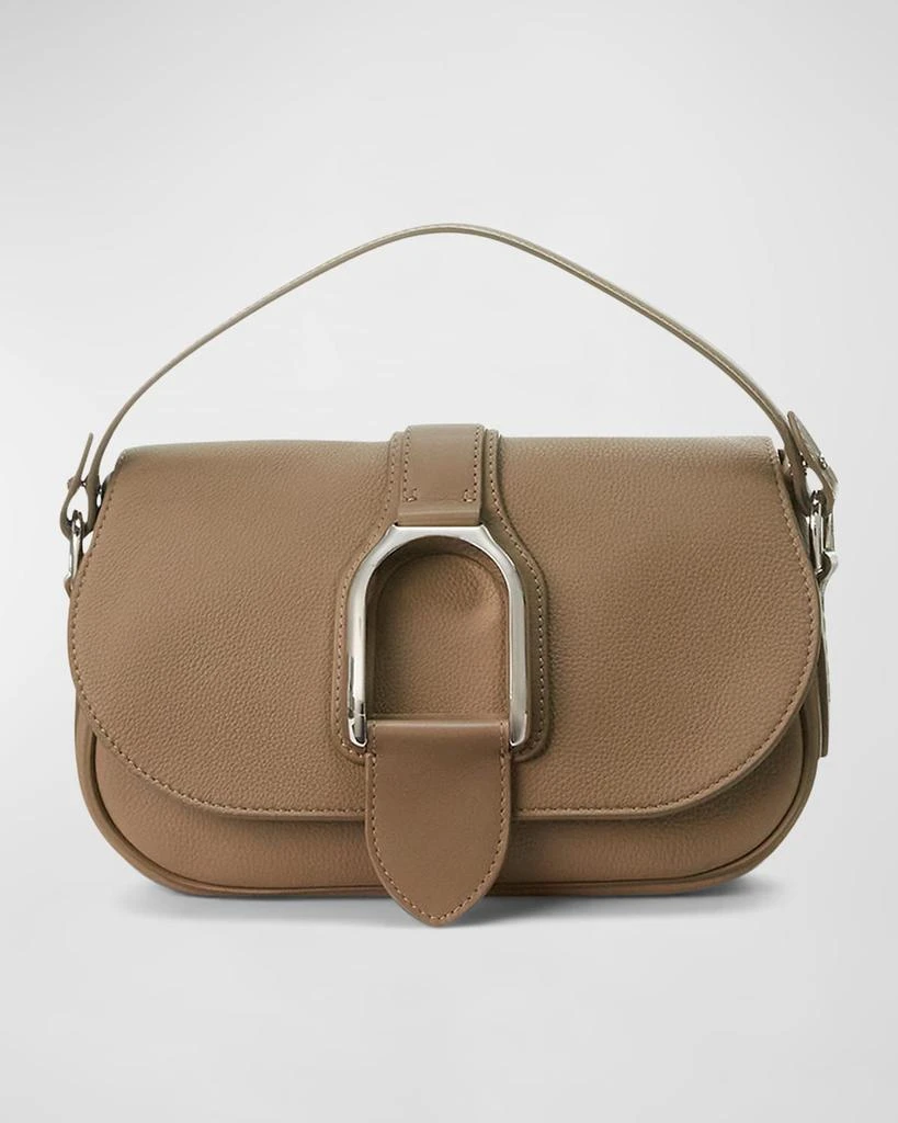 商品Ralph Lauren|Welington Flap Leather Shoulder Bag,价格¥19592,第1张图片