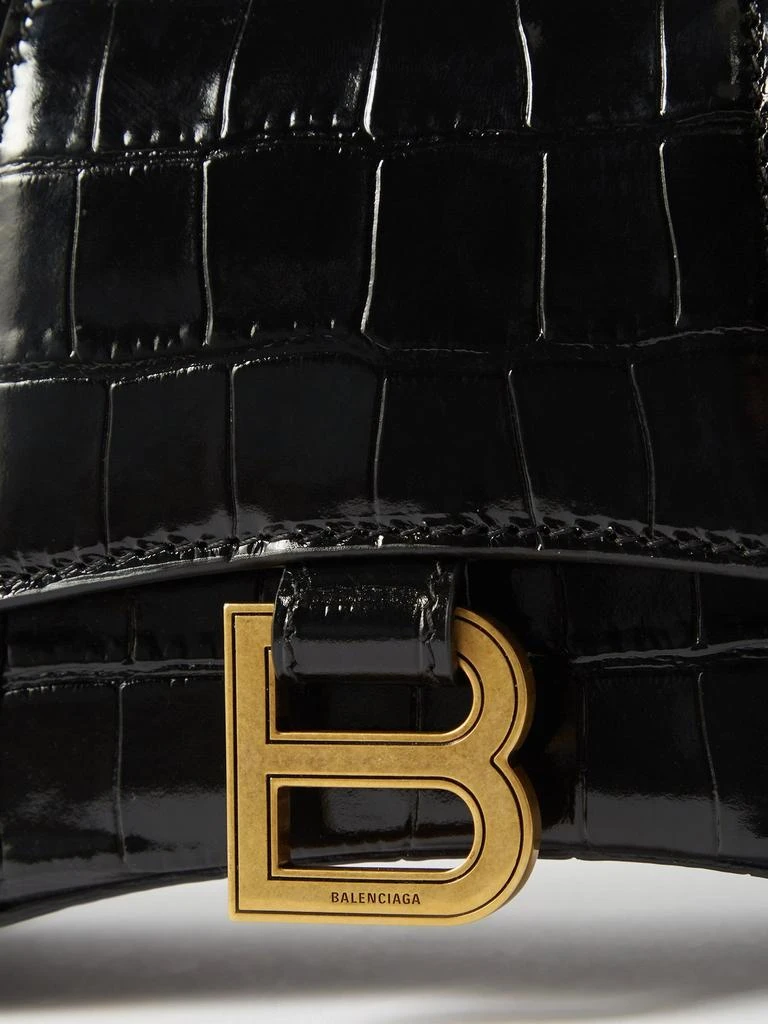 Hourglass XS crocodile-effect leather bag 商品