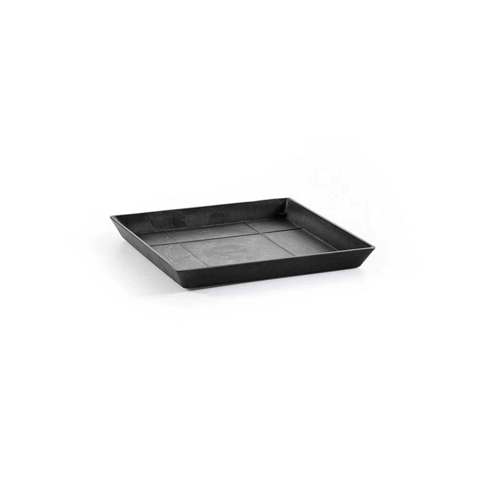商品ECOPOTS|Square Plastic Flower Pot Saucer, Dark Grey, 11",价格¥169,第1张图片