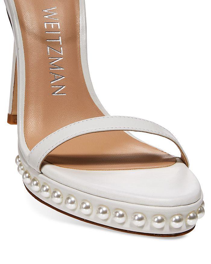 商品Stuart Weitzman|Women's Nudist Disco Embellished Ankle Strap Sandals,价格¥2429,第7张图片详细描述