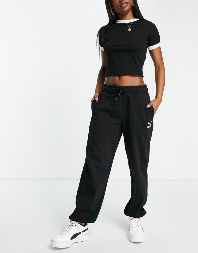 商品Puma|Puma Classics oversized joggers in black,价格¥310,第4张图片详细描述