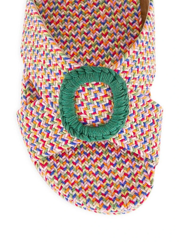 商品CASTAÑER|Zuchi Braided-Cord Raffia Slide Sandals,价格¥748,第4张图片详细描述