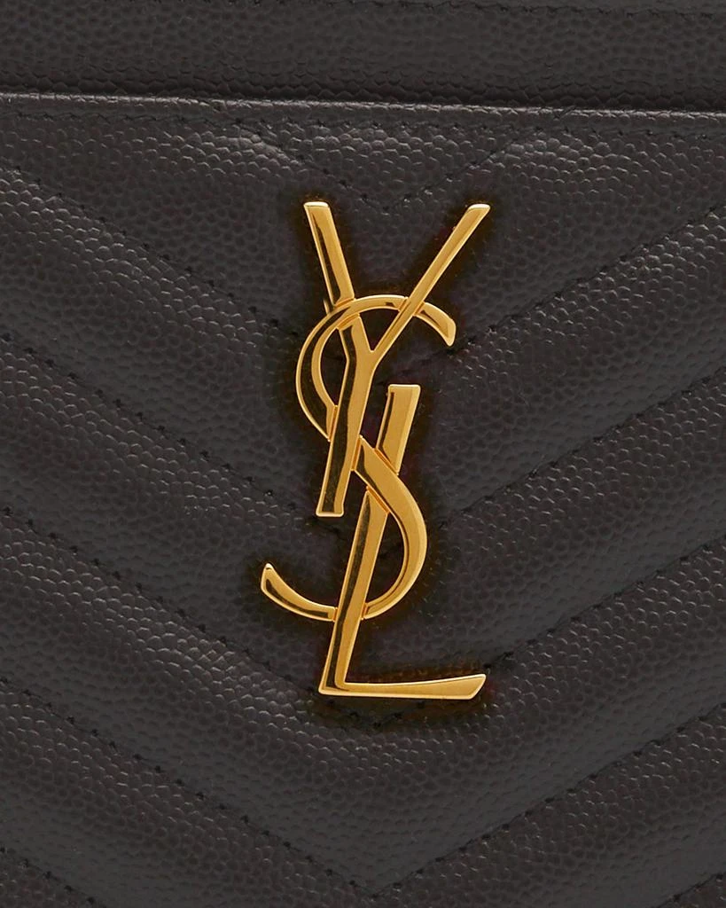 商品Yves Saint Laurent|Small YSL Grain de Poudre Bill Pouch Wallet,价格¥4060,第5张图片详细描述