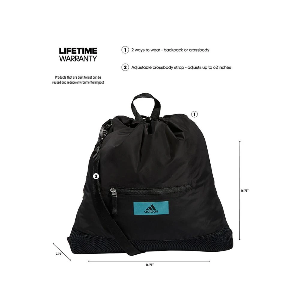 商品Adidas|Unisex Squad Convertible Crossbody Bag,价格¥223,第5张图片详细描述