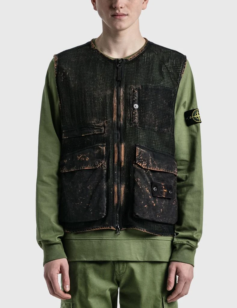 商品Stone Island|Cotton Ripstop Off-Dye OVD Vest,价格¥3373,第3张图片详细描述