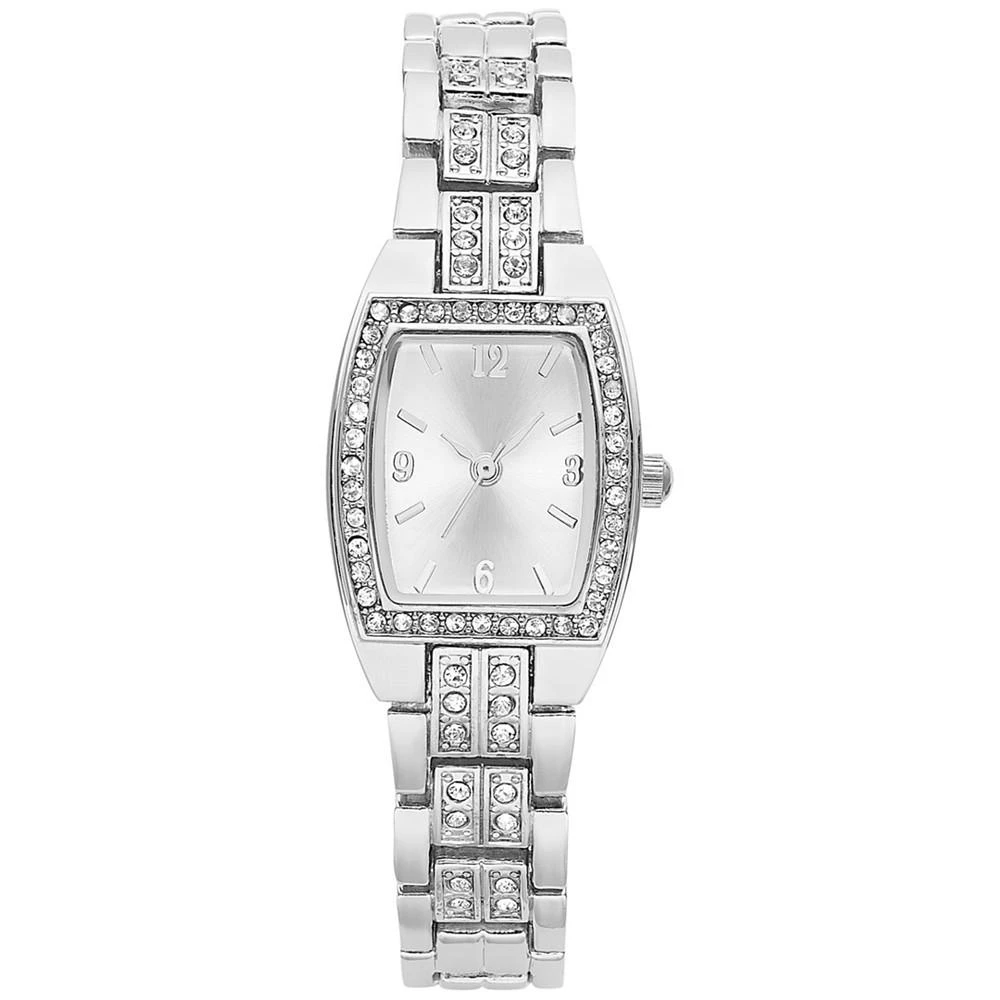 商品Charter Club|Women's Silver-Tone Crystal Bracelet Watch 28mm,价格¥204,第1张图片