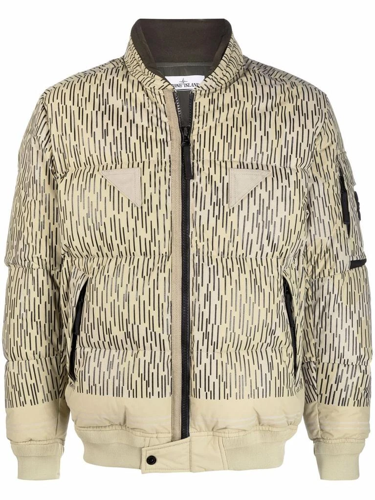 商品Stone Island|STONE ISLAND - Reflective Down Bomber Jacket,价格¥11856,第2张图片详细描述