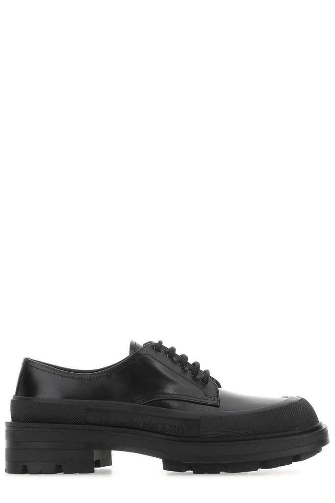 商品Alexander McQueen|Alexander McQueen Logo Detailed Lace-Up Derby Shoes,价格¥3947,第1张图片