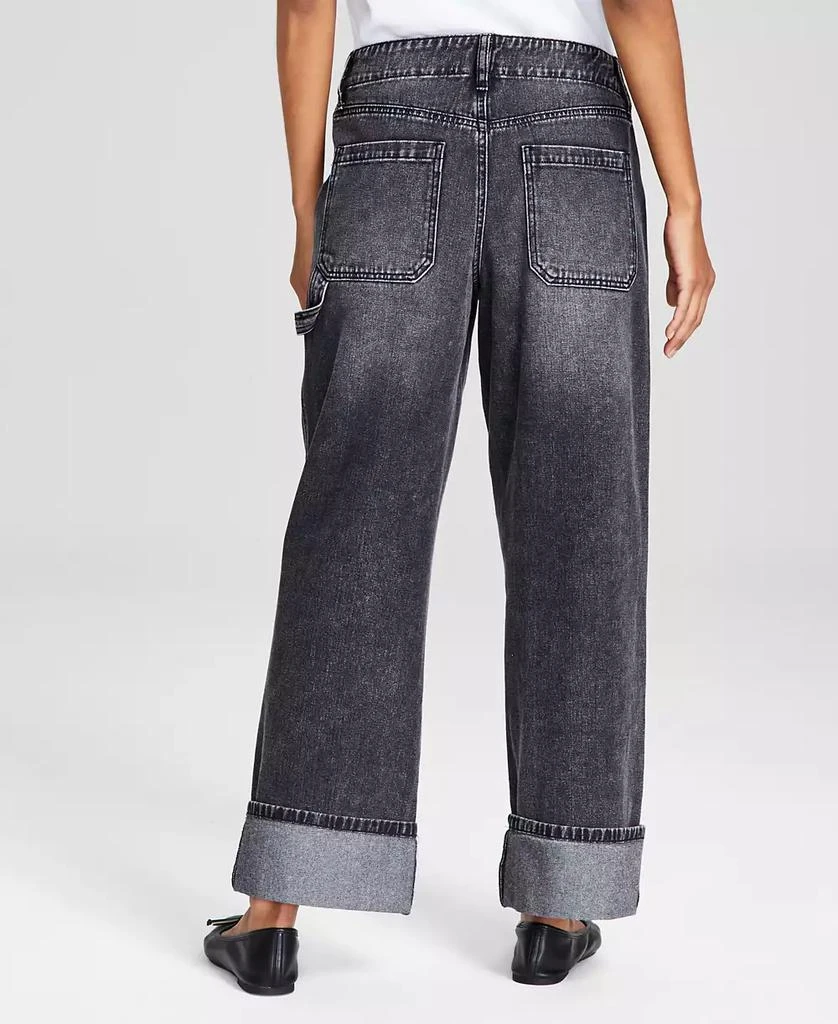 商品And Now This|Women's Wide-Leg Utility Cuffed Jeans, Created for Macy's,价格¥235,第4张图片详细描述