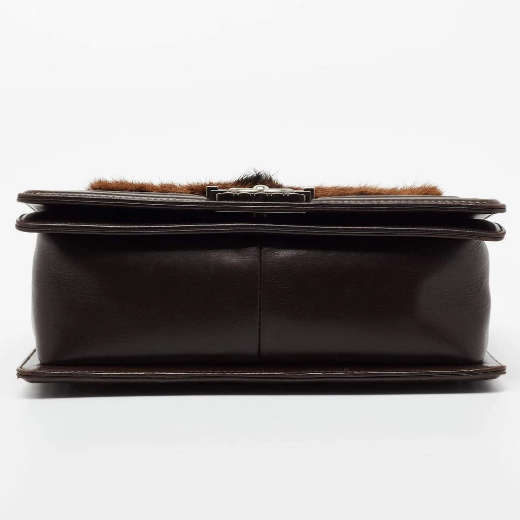 Chanel Brown Leather and Calfhair Medium Boy Flap Bag 商品