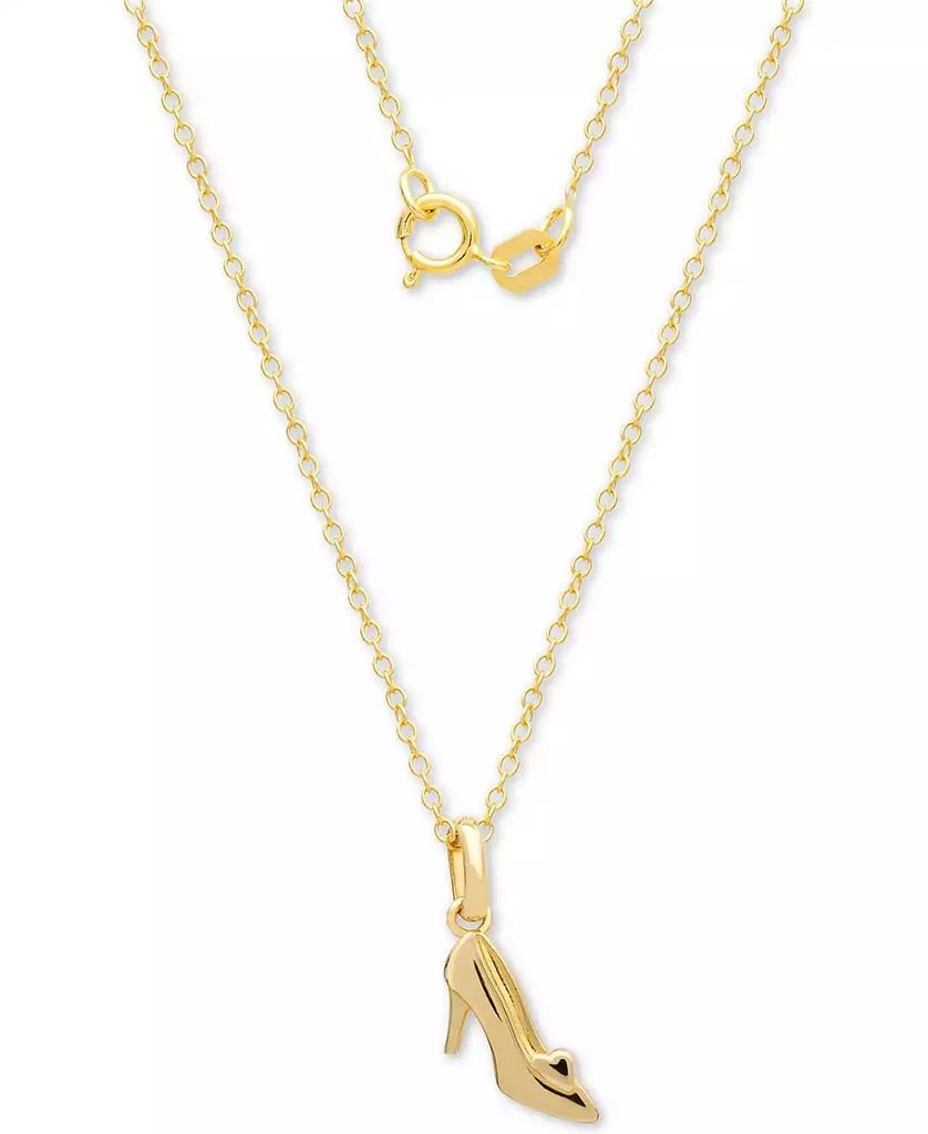 商品Disney|Children's Cinderella Slipper 15" Pendant Necklace in 14k Gold,价格¥3434,第2张图片详细描述