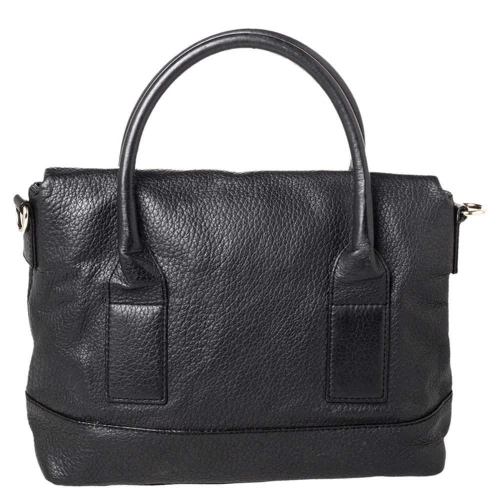 商品[二手商品] Kate Spade|Kate Spade Black Leather Foldover Tote,价格¥1443,第4张图片详细描述