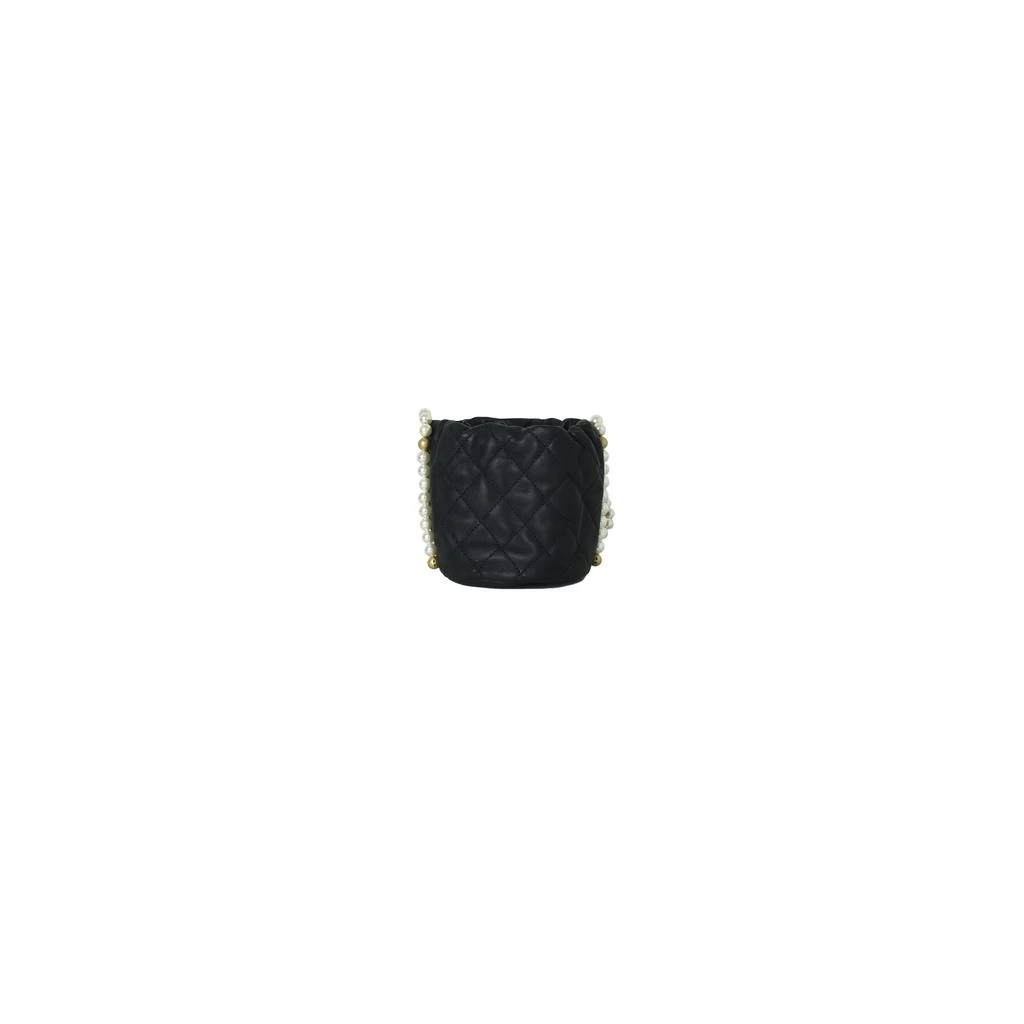 商品Chanel|Chanel Mini Drawstring Bag Calfskin Pearl with Gold Metal Black,价格¥32636,第3张图片详细描述