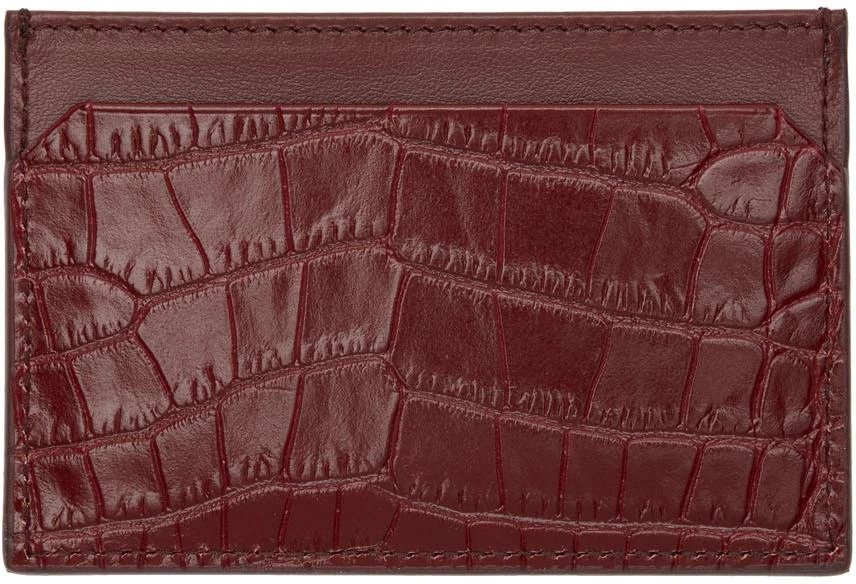 商品Miu Miu|Red Croc Card Holder,价格¥1716,第2张图片详细描述