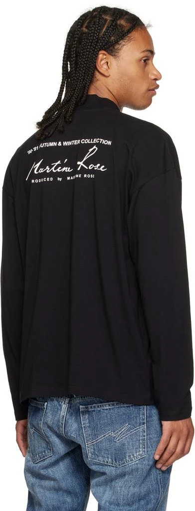 商品Martine Rose|Black Printed Long Sleeve T-Shirt,价格�¥720,第3张图片详细描述