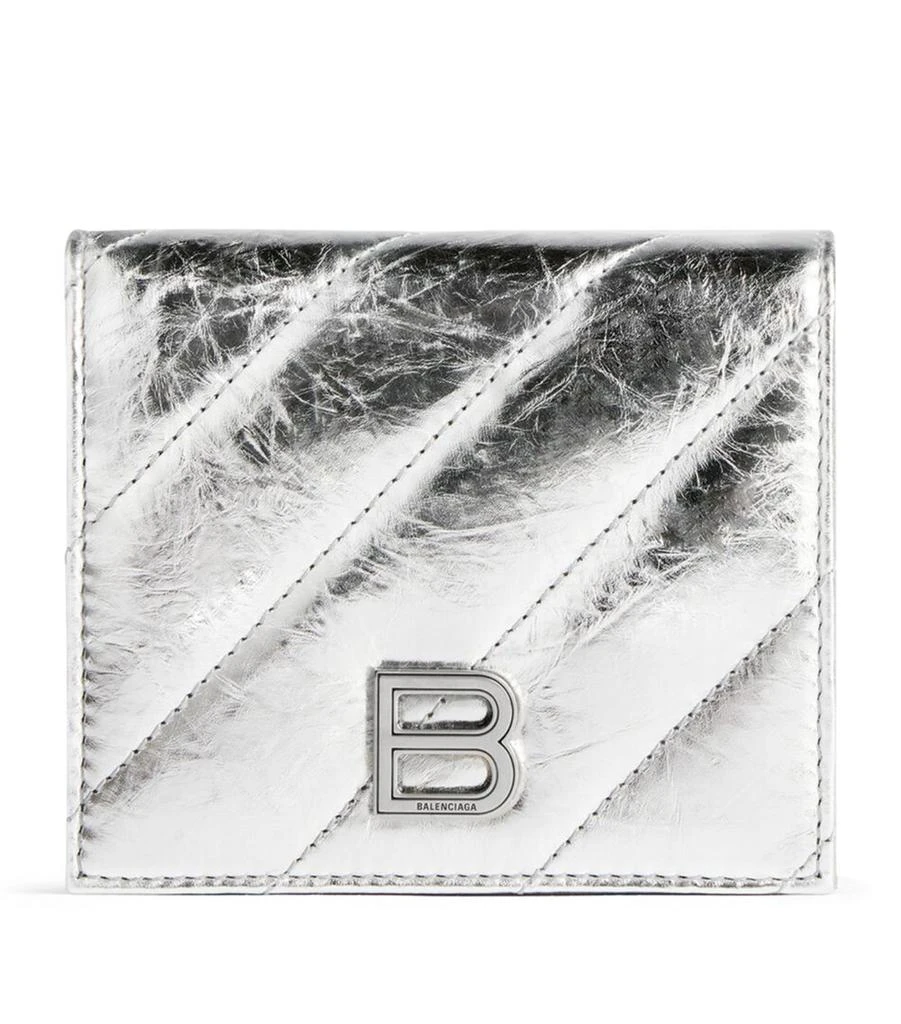 商品Balenciaga|Metallic Leather Crush Wallet,价格¥4534,第1张图片