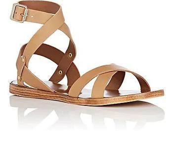 商品Barneys New York|Leather Ankle-Wrap Sandals,价格¥388,第2张图片详细描述