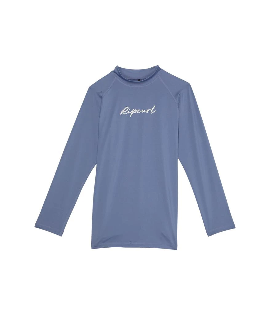 商品Rip Curl|Long Sleeve Script Rash Vest (Big Kids),价格¥125,第1张图片