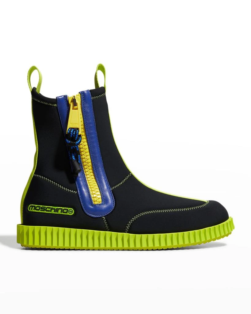 商品Moschino|Men's Neoprene Surfer Boots,价格¥5108,第1张图片