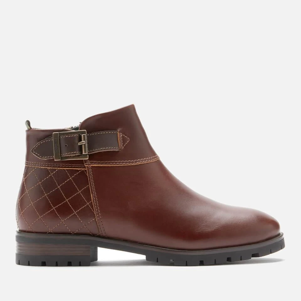 商品Barbour|BARBOUR WOMEN'S BRYONY LEATHER ANKLE BOOTS - BROWN,价格¥673,第1张图片