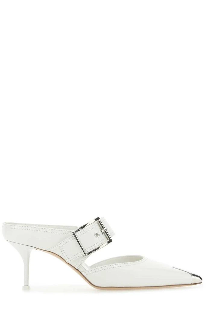 商品Alexander McQueen|Alexander McQueen Pointed-Toe Heeled Mules,价格¥4487,第1张图片