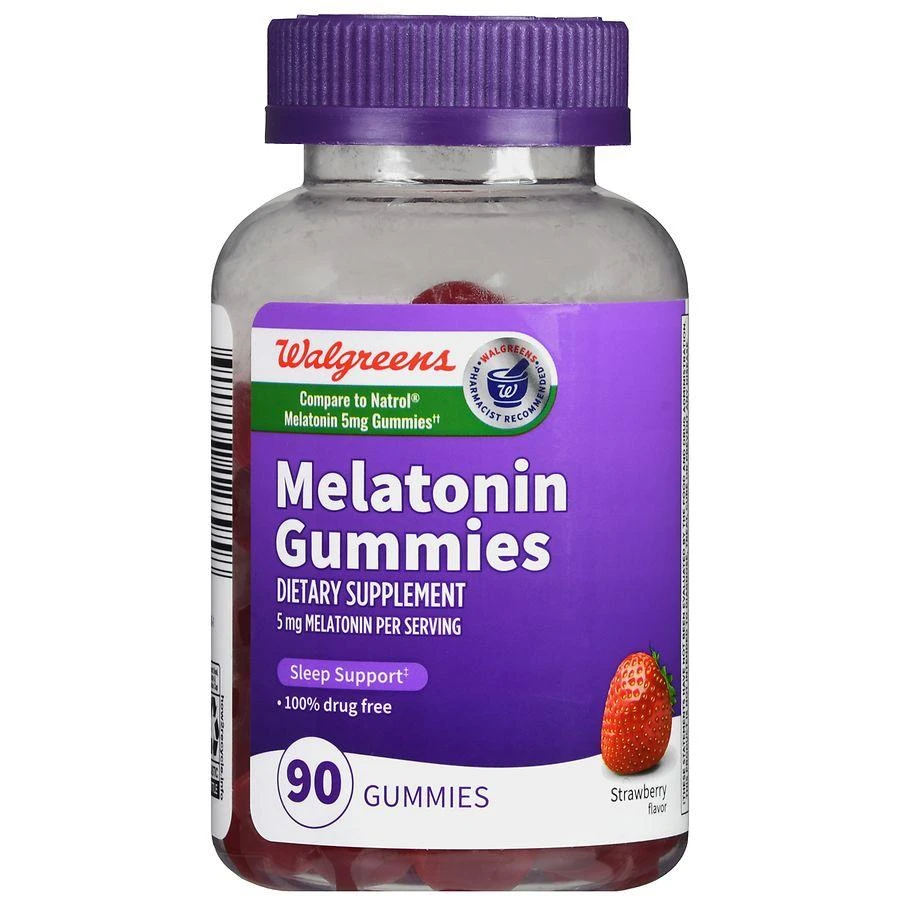 商品Walgreens|Melatonin 5 mg Gummies Strawberry,价格¥97,第2张图片详细描述