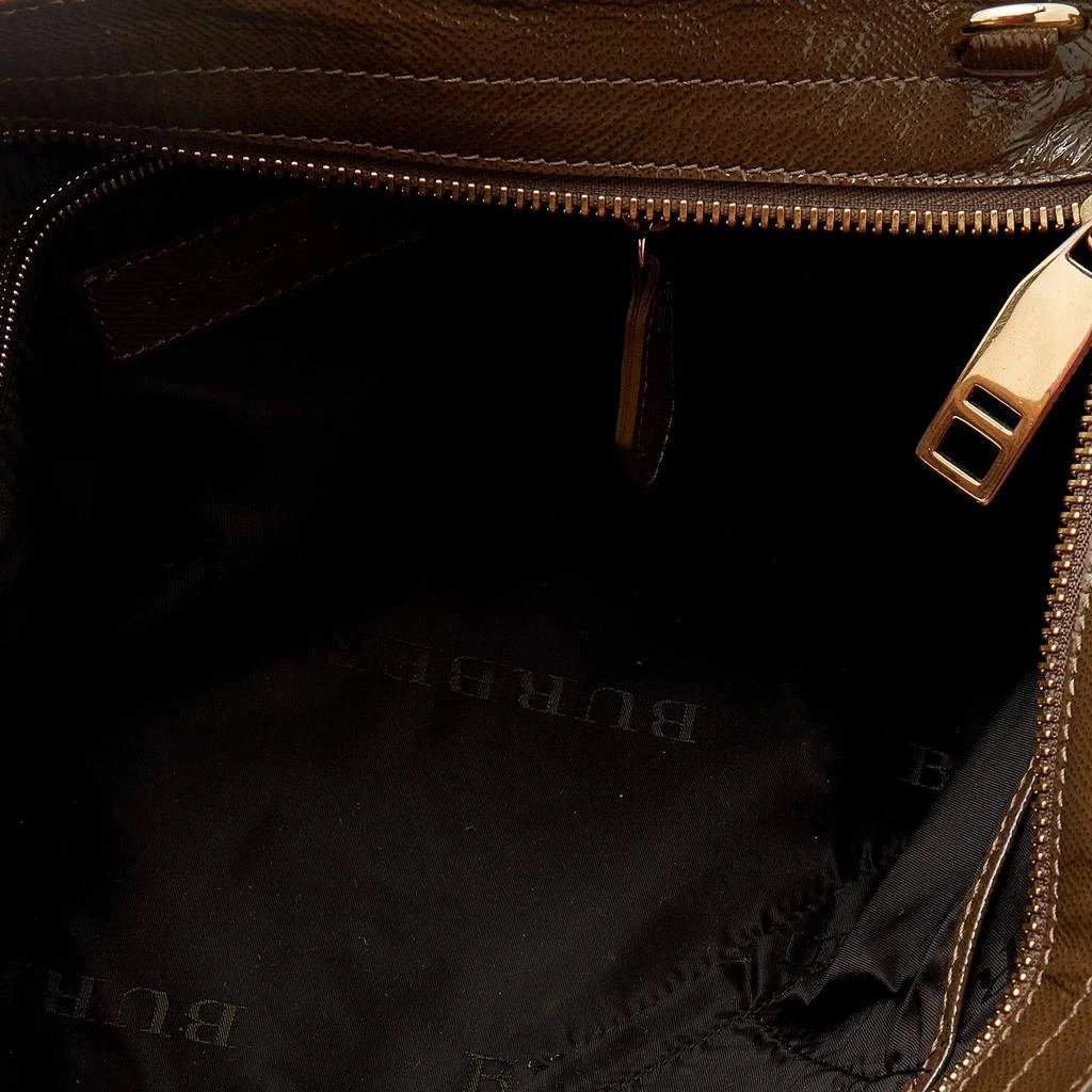 Burberry Brown Patent Leather Somerford Convertible Tote 商品
