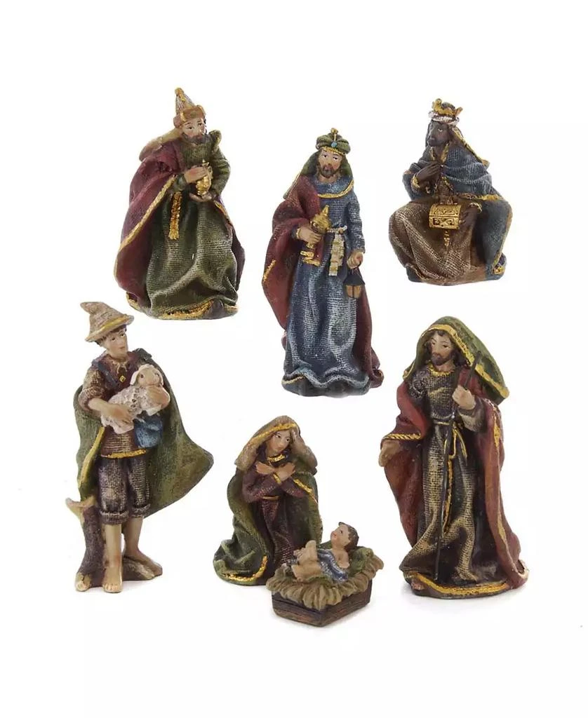 商品Kurt Adler|3.5" Resin Nativity, 7 Piece Set,价格¥968,第1张图片