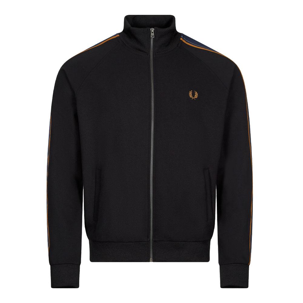 Fred Perry | Fred Perry Striped Tape Track Jacket - Black 378.85元 商品图片