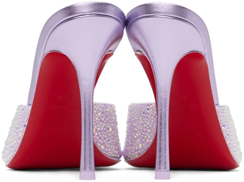 商品Christian Louboutin|Purple Me Dolly Strass 100 Heeled Sandals,价格¥13172,第2张图片详细描述