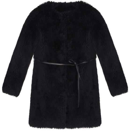 商品Yves Salomon|梭织羊毛系带大衣,价格¥5947,第1张图片