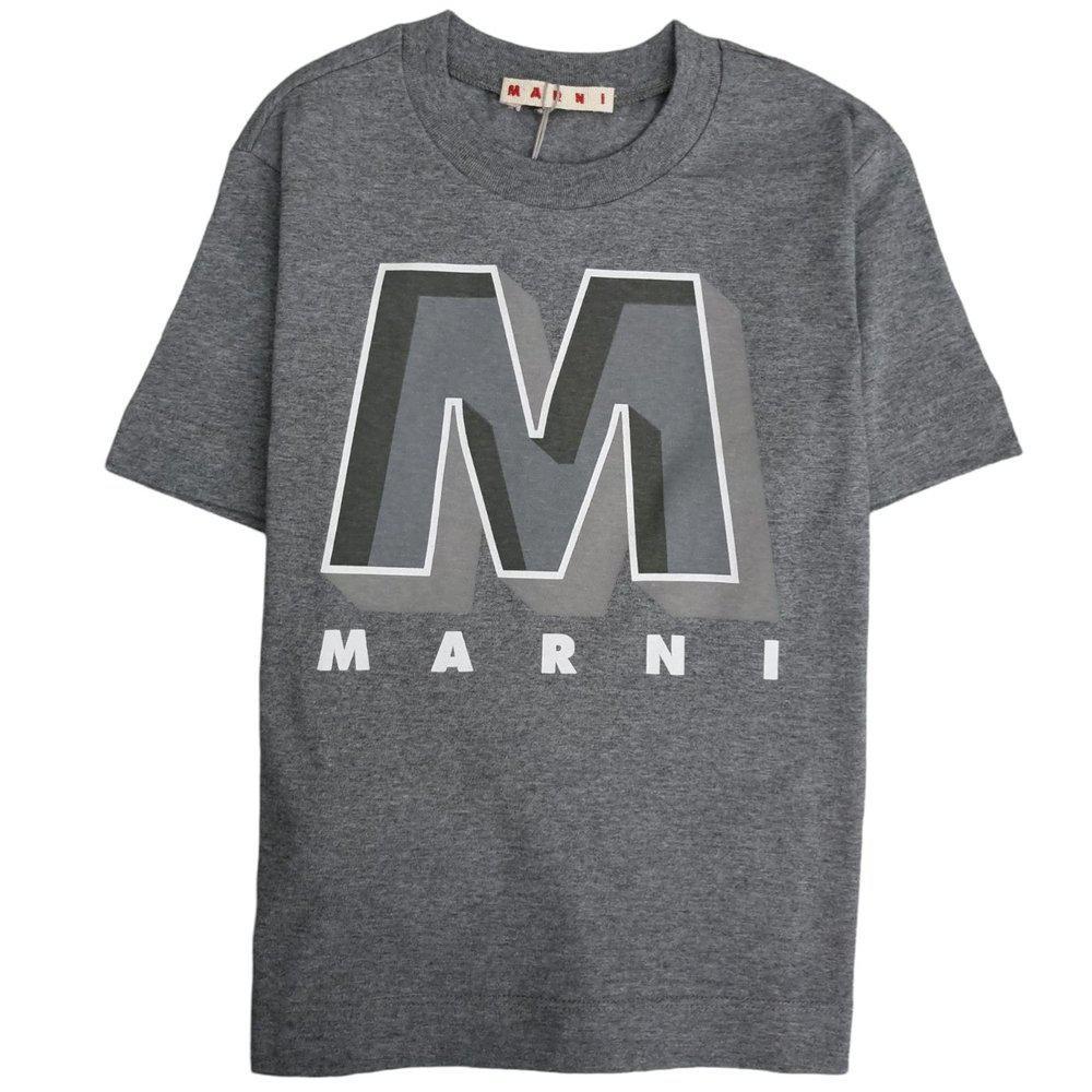 商品Marni|Marni Kids Logo Printed Crewneck T-Shirt,价格¥377,第1张图片