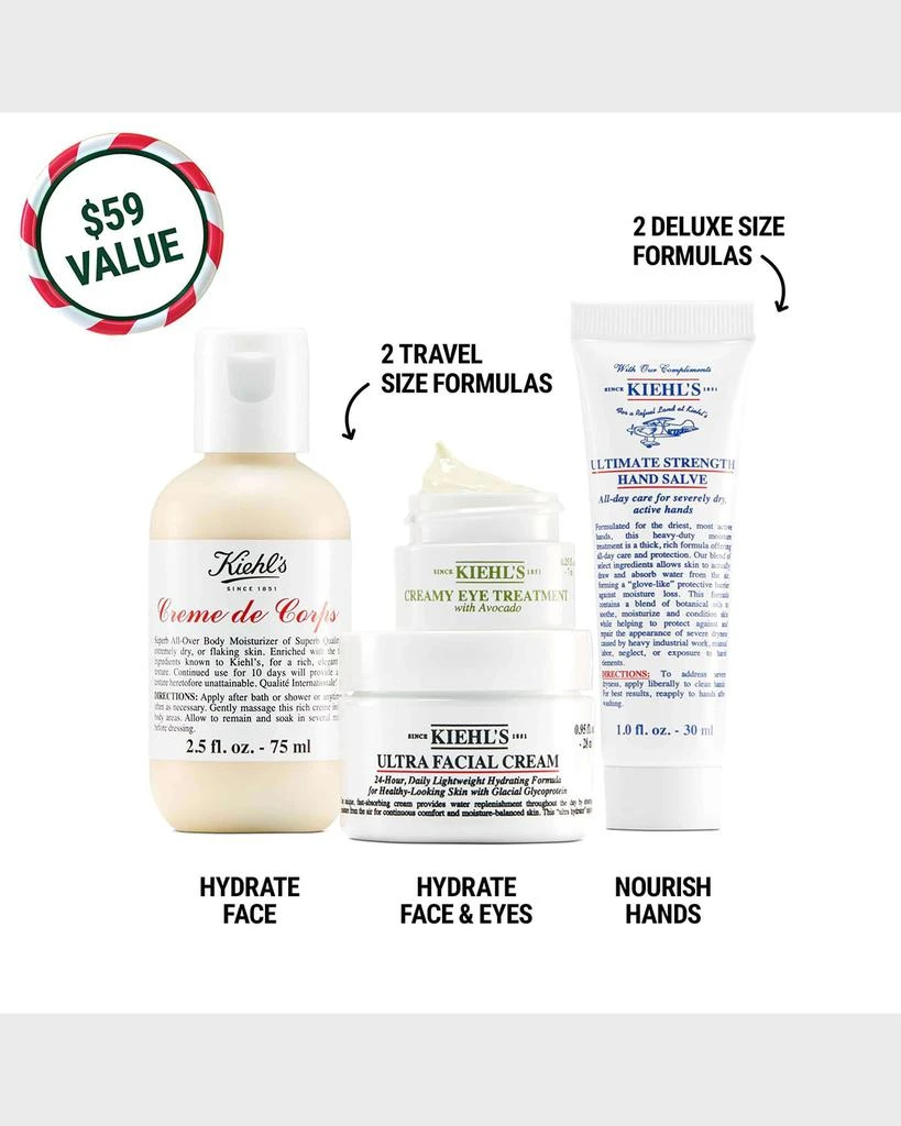 商品Kiehl's|Head-to-Toe Hydrators Set ($59 Value),价格¥116,第3张图片详细描述