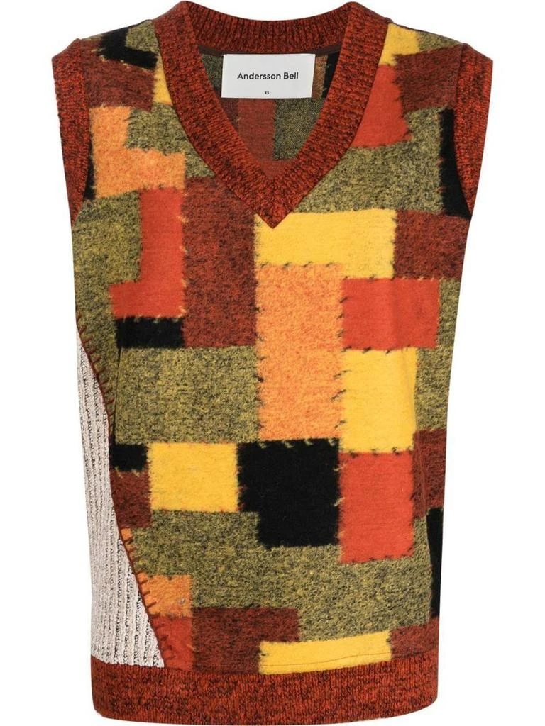 商品ANDERSSON BELL|ANDERSSON BELL PATCH-EFFECT HAND STITCH VEST CLOTHING,价格¥1616,第1张图片