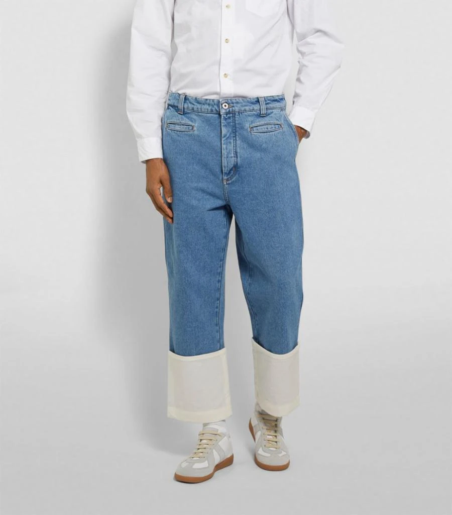 商品Loewe|Stonewashed Turn-Up Hem Jeans,价格¥5180,第3张图片详细描述