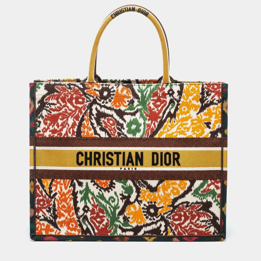 商品Dior|Dior Multicolor Paisley Embroidered Canvas Large Book Tote,价格¥24281,第1张图片