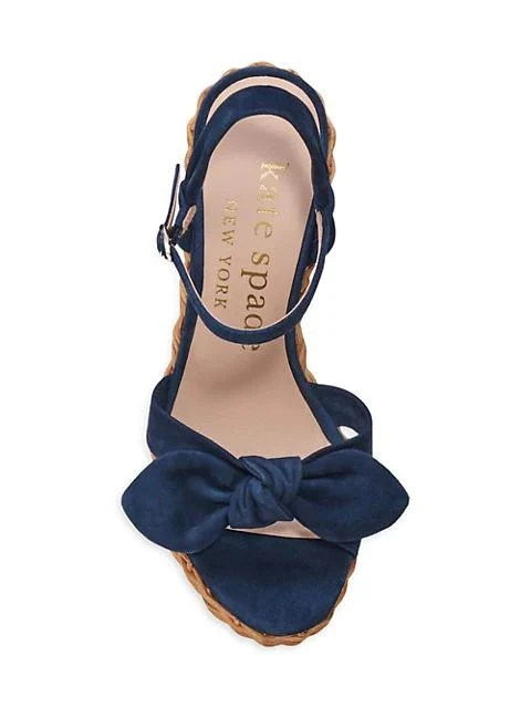 商品Kate Spade|Patio Suede Wedge Sandals,价格¥746,第5张图片详细描述