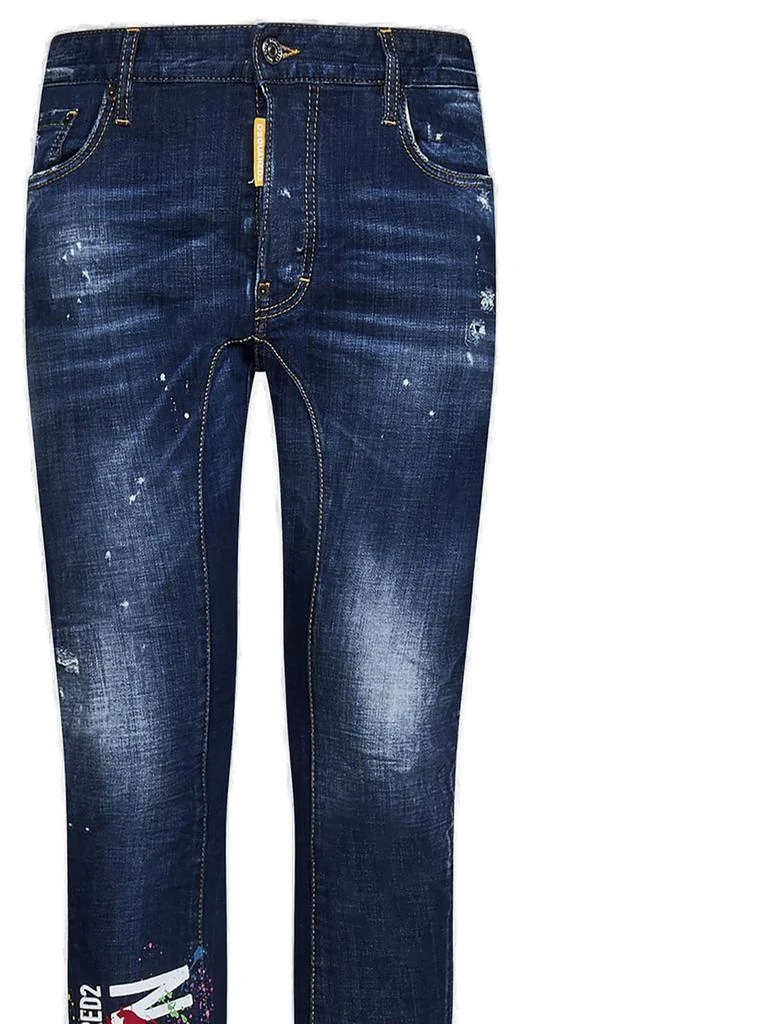 商品DSQUARED2|Dsquared2 Be Icon Splatter Wash Tidy Biker Jeans,价格¥2467,第3张图片详细描述