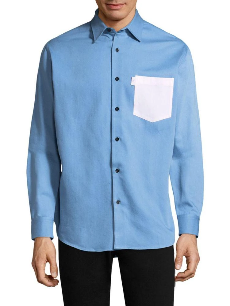 商品AMI|White Pocket 牛仔经典衬衫,价格¥1930,第1张图片