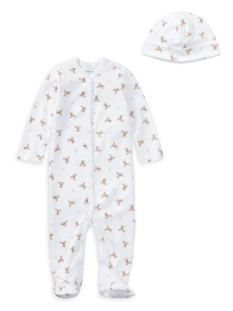 商品Ralph Lauren|Baby's Polo Bear Footie,价格¥294,第2张图片详细描述