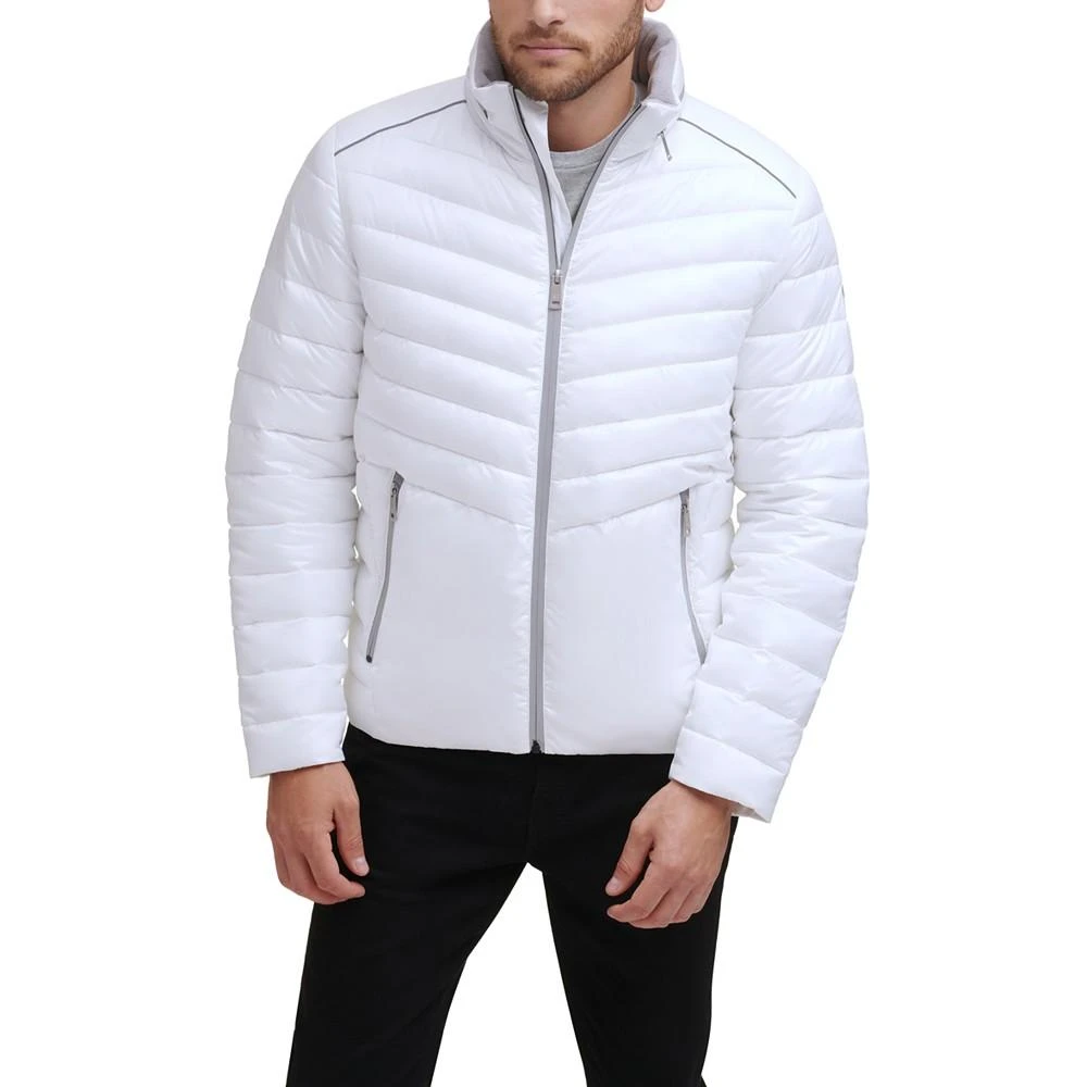 商品Kenneth Cole|Men's Circe Fabric and Fleece Lined Puffer Jacket,价格¥868,第5张图片详细描述