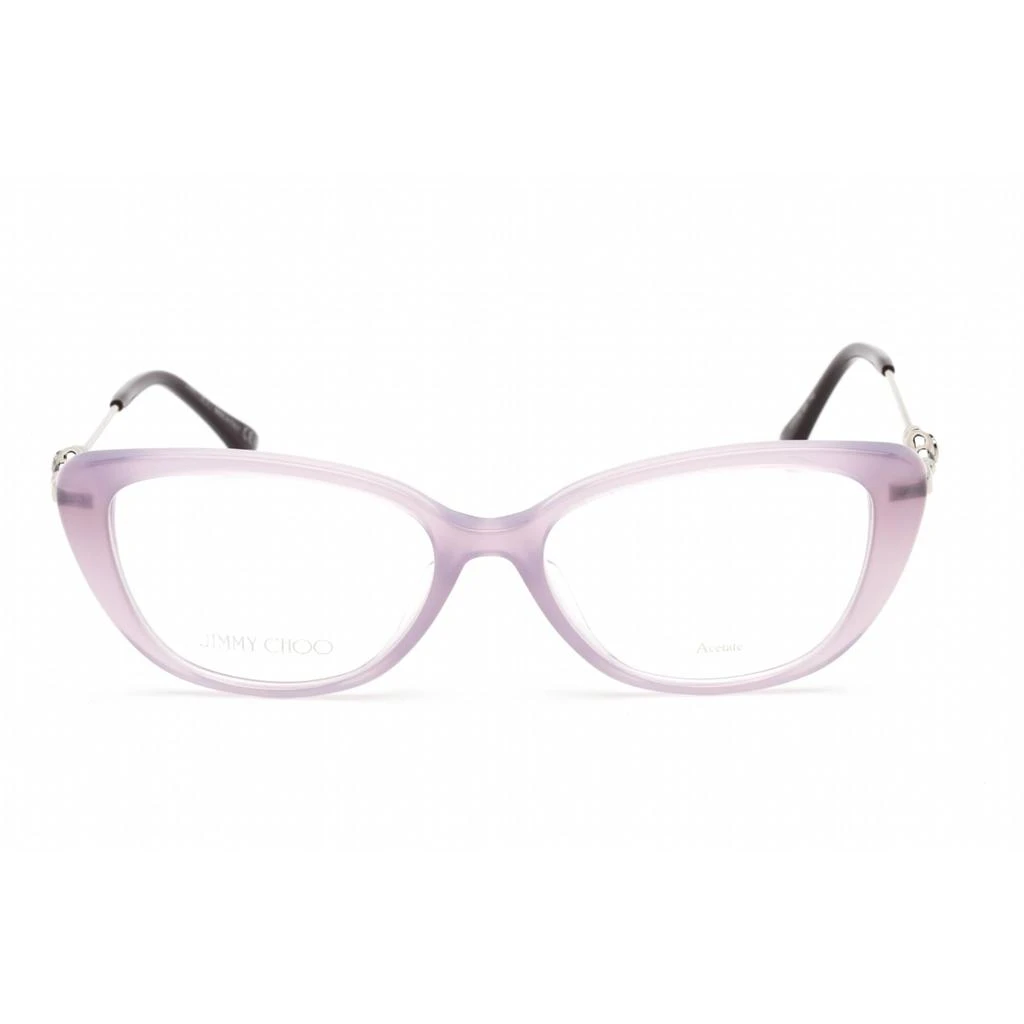 商品Jimmy Choo|Jimmy Choo Women's Eyeglasses - Violet Acetate Cat Eye Shape Frame | JC 337/G 0B3V 00,价格¥555,第2张图片详细描述