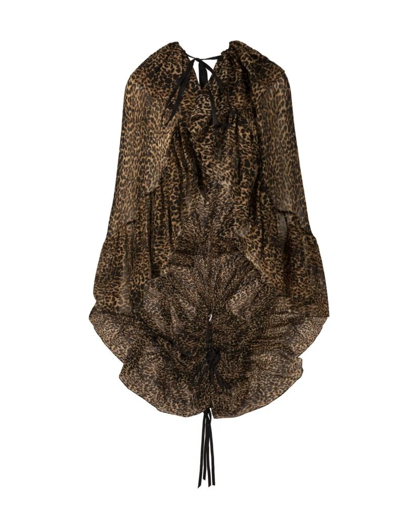 商品Yves Saint Laurent|Leopard Silk Cape,价格¥5378,第1张图片