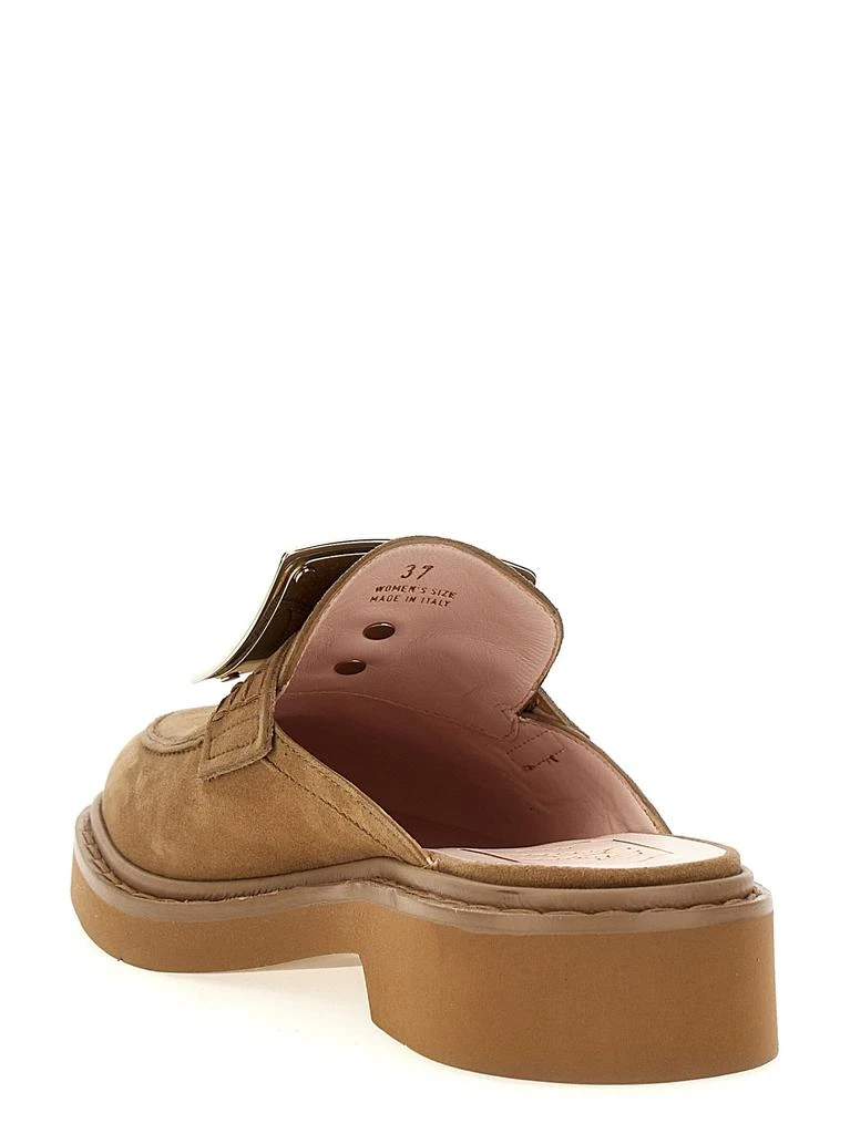 商品Roger Vivier|Viv Flat Shoes Brown,价格¥5735,第3张图片详细描述