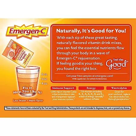 商品Emergen-C|Emergen-C泡腾片 每日提升免疫,价格¥147,第4张图片详细描述