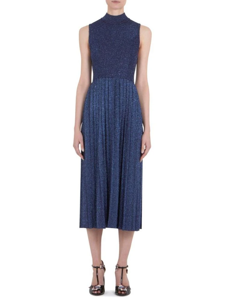 商品Carven|Pleat Metallic Midi Dress,价格¥1463,第1张图片