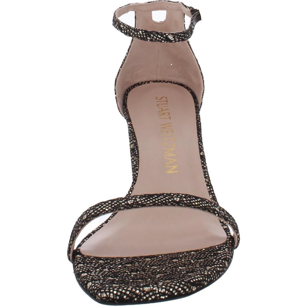 商品Stuart Weitzman|Stuart Weitzman Womens Amelina Knit Metallic Heel Sandals,价格¥391,第4张图片详细描述