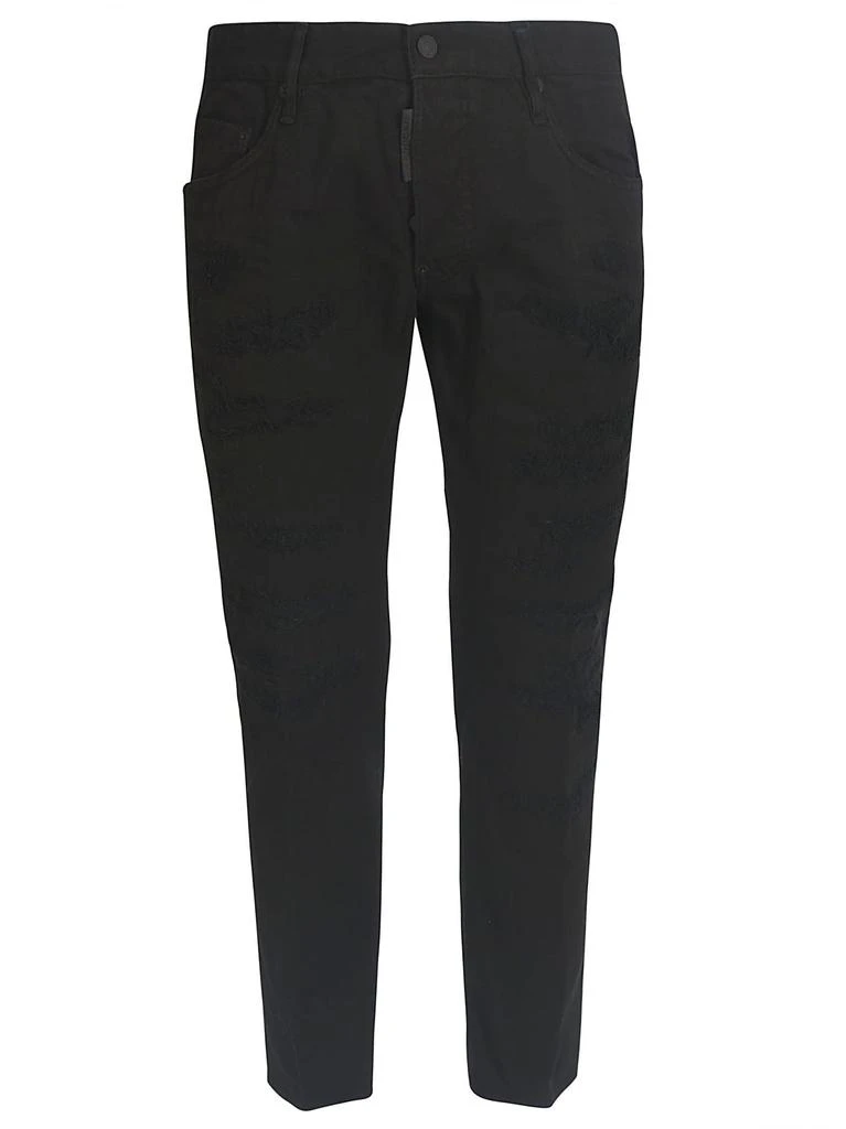 商品DSQUARED2|Rear Logo Patched Jeans,价格¥2050,第1张图片