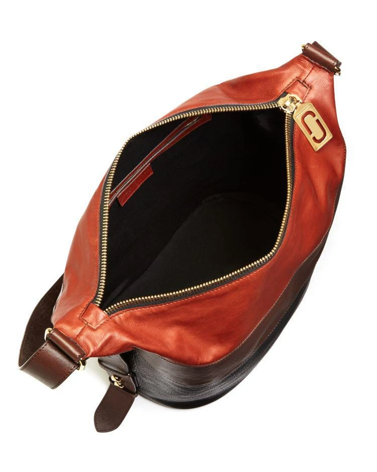 商品Marc Jacobs|The Exaggerated Sling Tricolor Leather Hobo,价格¥4911,第4张图片详细描述